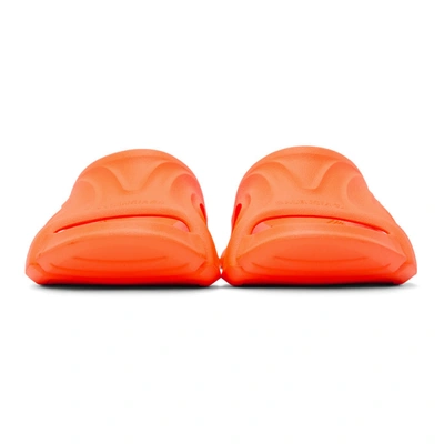 Shop Balenciaga Orange Mold Slide Sandals In 7521 Florng