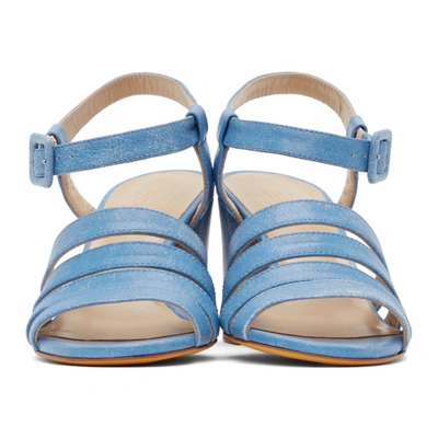 Shop Maryam Nassir Zadeh Blue Palma High Sandals In 469 Stonewash