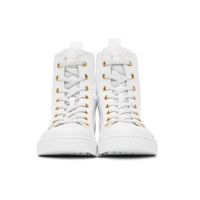 Shop Gianvito Rossi White Martis High Sneakers In White/white