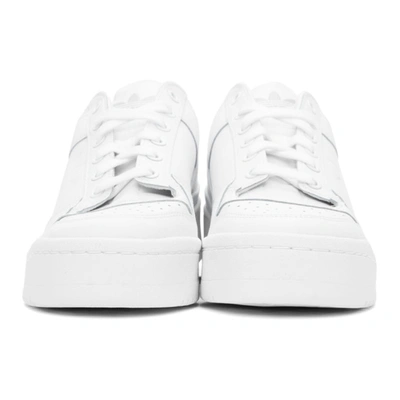 Shop Adidas Originals White Forum Bold Sneakers In Ftwr White/ftwr Whi