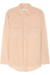 Equipment Signature Washed-silk Shirt In Nude