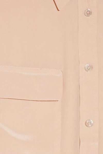 Shop Equipment Signature Washed-silk Shirt In Pink