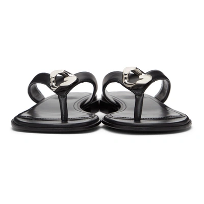 Shop Givenchy Black G Chain Buckle Sandals In 001 Black