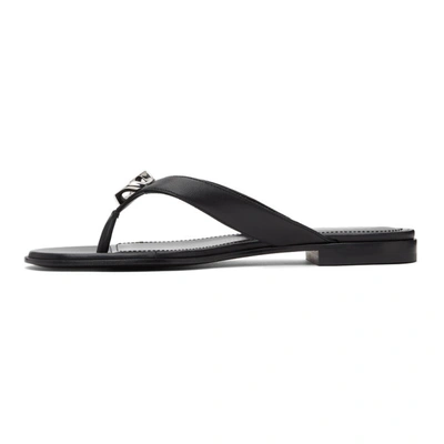 Shop Givenchy Black G Chain Buckle Sandals In 001 Black