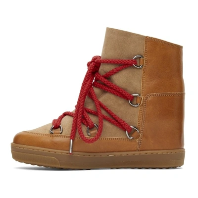 Shop Isabel Marant Tan Nowles Boots In 50cm Camel