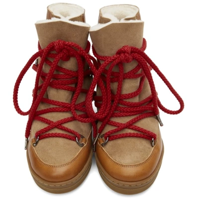 Shop Isabel Marant Tan Nowles Boots In 50cm Camel