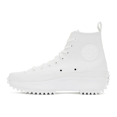 Shop Converse White Run Star Hike High Sneakers In White/white