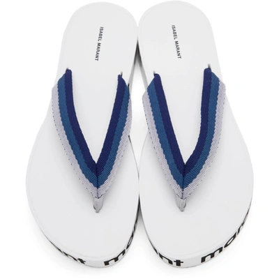 Shop Isabel Marant Blue Tae Sandals In 30by Blue