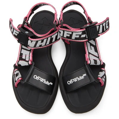 Shop Off-white Black & White Trek Sandal In Black White