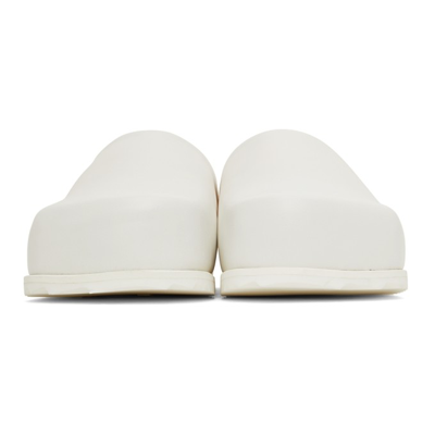 Shop Yume Yume White Faux-leather Truck Loafers In Bianco
