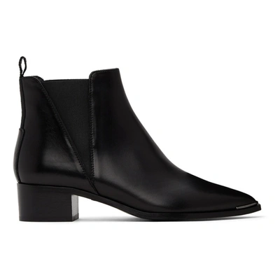 Acne Studios Black Jensen Ankle Boots In Jensen Grain Boots ModeSens