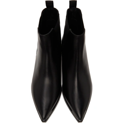 Shop Acne Studios Black Jensen Ankle Boots In 900 Black