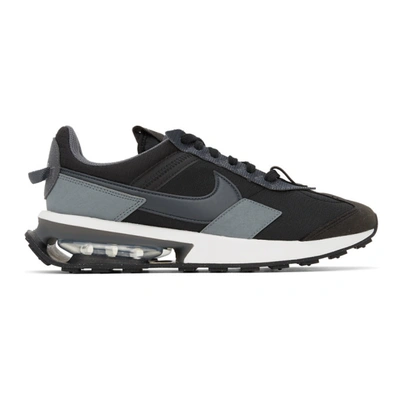 Shop Nike Black Air Max Pre-day Sneakers In Anthracite-iron Grey