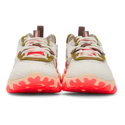 Shop Nike Off-white & Pink React Vision Sneakers In 102 Summit