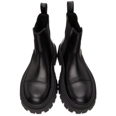 Shop Balenciaga Black Tractor Boots In 1000 Black
