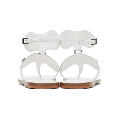 Shop Alaïa White Edition 2007 Spartiate Sandals In 006 White Chalk