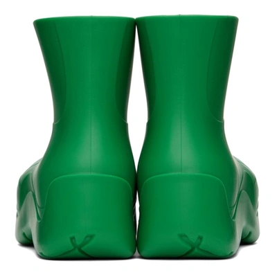 Shop Bottega Veneta Green Puddle Boots In 3730 Grass