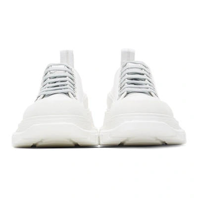 Shop Alexander Mcqueen Ssense Exclusive White Tread Slick Sneakers In 9071 Silv