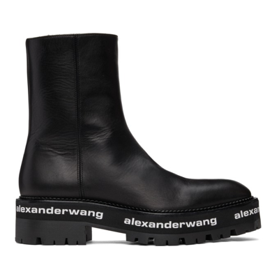 Shop Alexander Wang Black Stanford Boots In 001 Black