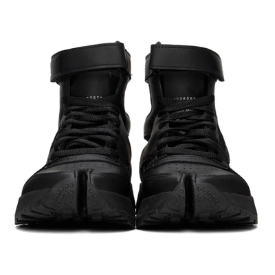 Shop Maison Margiela Black Reebok Edition Tabi High-top Sneakers In T8013 Black