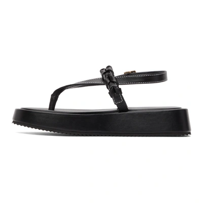 Shop Jw Anderson Black Flatform Sandals