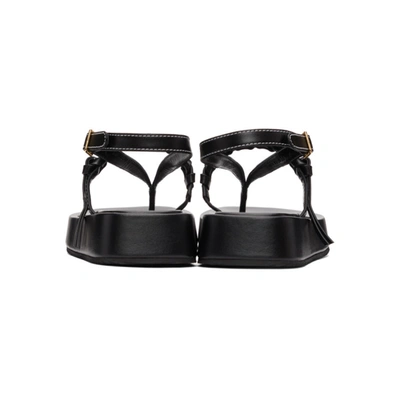 Shop Jw Anderson Black Flatform Sandals