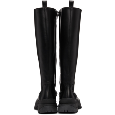 Shop Staud Black Bow Tall Boots