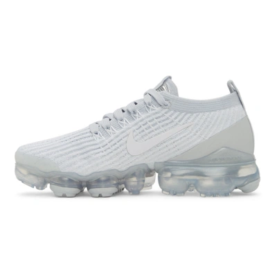 Shop Nike White Air Vapormax Flyknit 3 Sneakers In 100 White