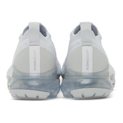 Shop Nike White Air Vapormax Flyknit 3 Sneakers In 100 White