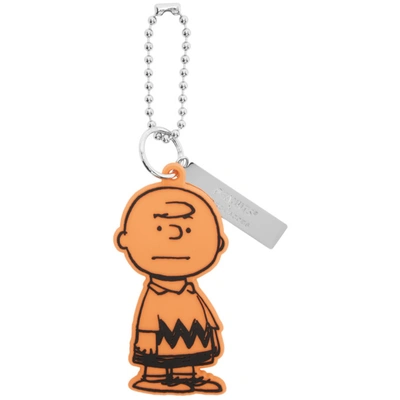 Shop Marc Jacobs Orange Peanuts Edition 'the Charlie Brown' Charm In 800 Orange