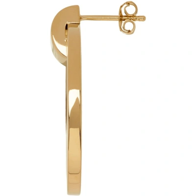 Shop Paco Rabanne Gold Eight Earrings In P710 Gold