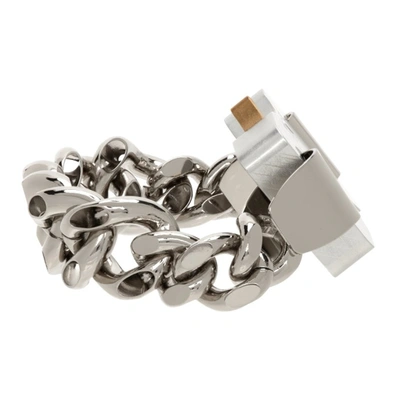 Shop Alyx Silver Hero Chain Bracelet In Gry0002 Silver
