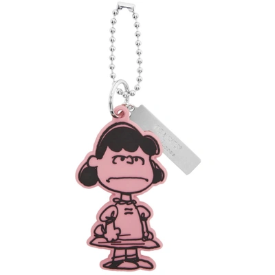 Shop Marc Jacobs Pink Peanuts Edition 'the Lucy' Charm In 650 Pink