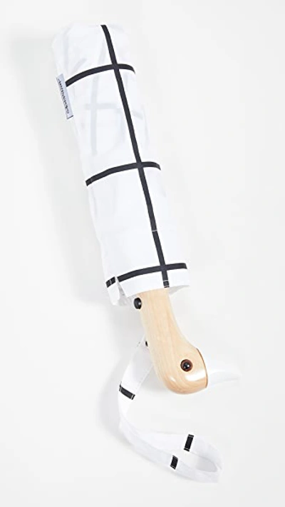 Shop Shopbop Home Shopbop @home Original Duckhead Compact Umbrella In White Grid