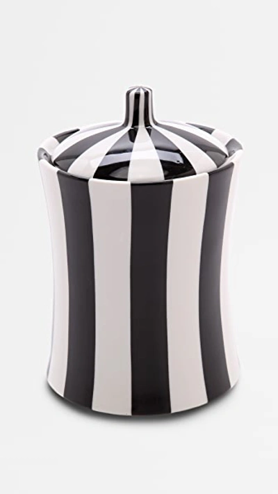 Shop Jonathan Adler Glitter Canister Black/white One Size