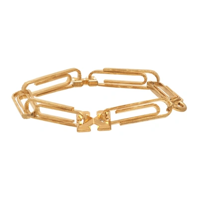 Off-White c/o Virgil Abloh Paperclip Bracelet in Metallic