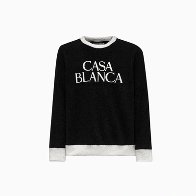 Shop Casablanca Apres Sport  Sweater Mf21-jtp-003 In Black