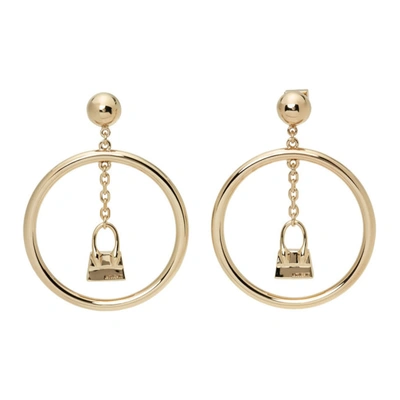 Shop Jacquemus Gold La Montagne 'l'anneau Chiquito' Earrings In 270 Light G