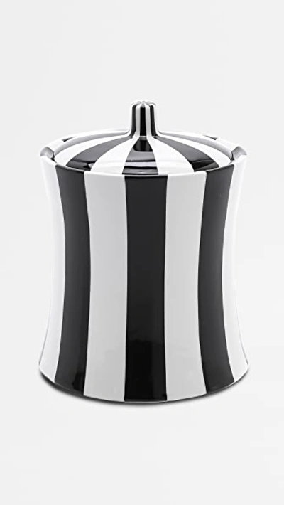 Shop Jonathan Adler Secrets Canister Black/white One Size