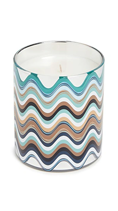 Shop Missoni Mediterraneo Scented Candle In Mh04 Blue Multi