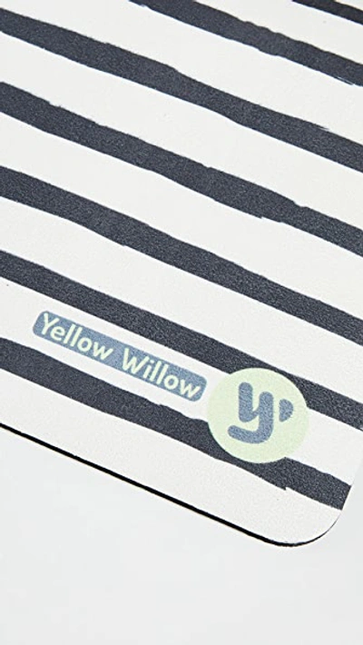 Shop Yellow Willow Yoga Dahlia Yoga Mat In Black