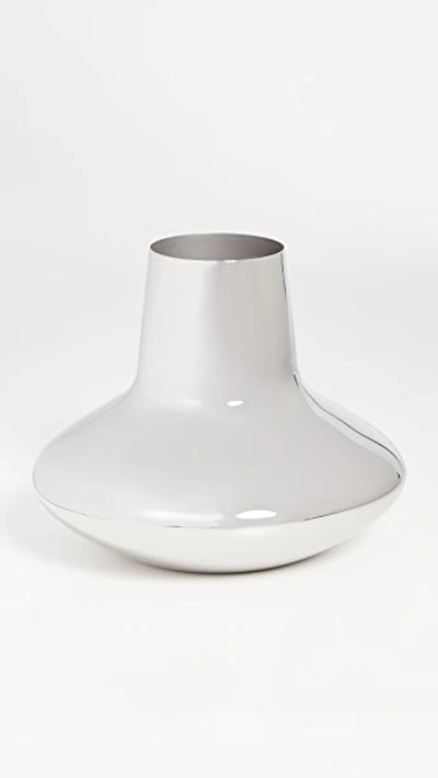 Shop Georg Jensen Koppel Medium Vase Stainless Steel One Size