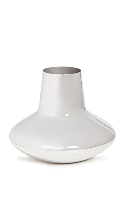 Shop Georg Jensen Koppel Medium Vase Stainless Steel One Size