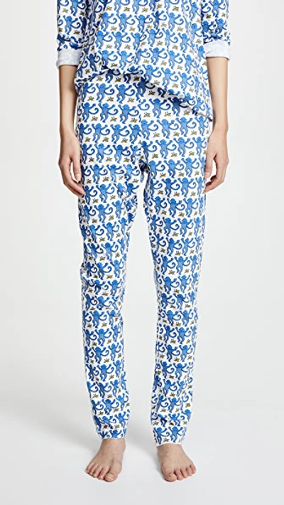 Shop Roller Rabbit Monkey Pj Set In Blue