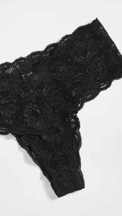 Cosabella Never Say Never Comfy Thongs 3 Pack In Blk Blk Blk
