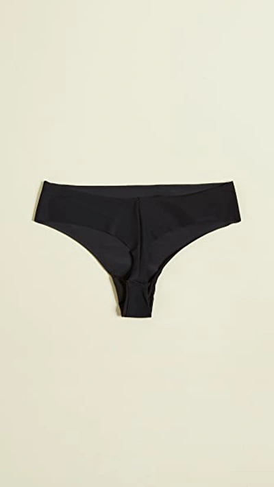 Shop Calvin Klein Underwear Invisibles Thong 3 Pack Speakeasy/light Caramel/black