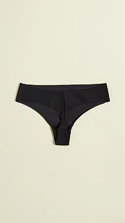 Calvin Klein Underwear Invisibles Thong 3 Pack In Speakeasy/light Caramel/black