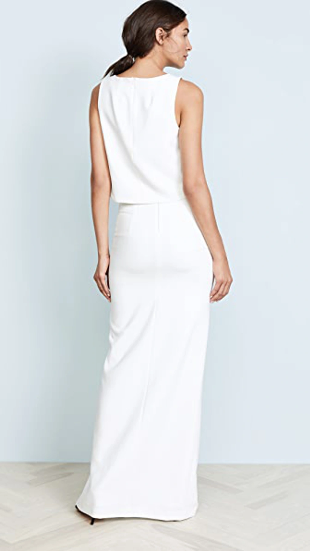 Black Halo Kacie 2 Piece Maxi Dress In Porcelain | ModeSens