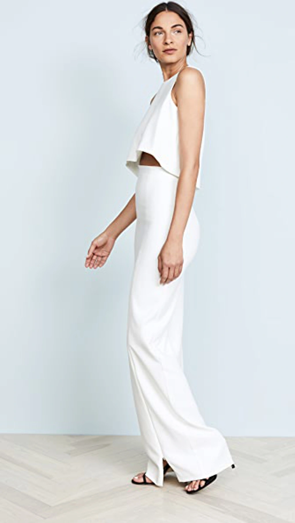 Black Halo Kacie 2 Piece Maxi Dress In Porcelain | ModeSens