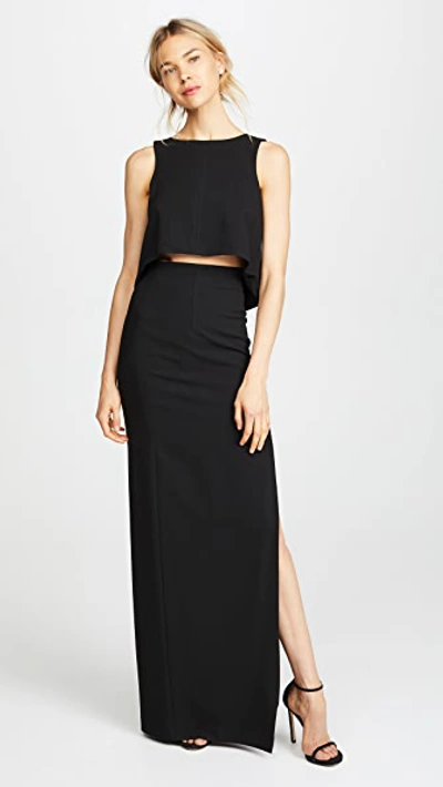 Shop Black Halo Kacie 2 Piece Maxi Dress Black